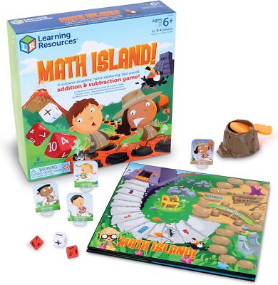 Learning Resources Mathematik Insel Addition Subtraktionsspiel, Lernspiele, 