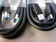 LOT OF 5 Dell PN81N 6ft USB 3.0 SuperSpeed Cable USB Type-A Type-B