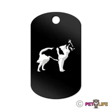 Belgian Sheepdog Engraved Keychain GI Tag dog  Many Colors