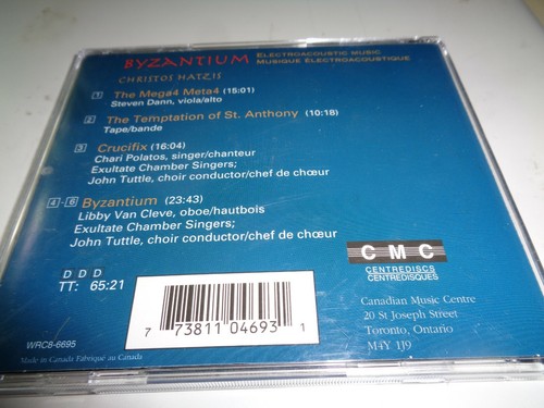 Centrediscs CBC Byzantium Christos Hatzis - Picture 2 of 2