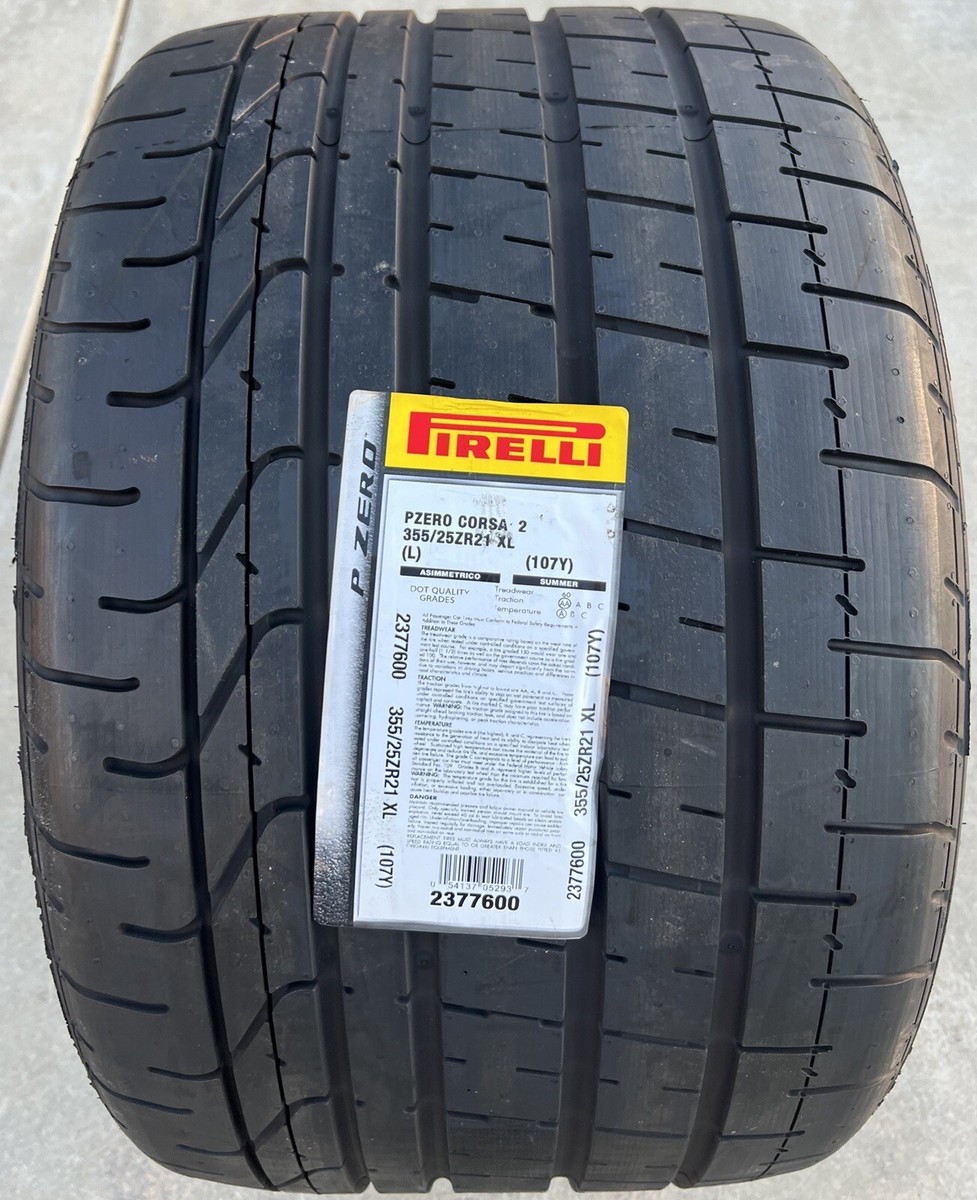 ONE BRAND NEW 355/25ZR21 Pirelli P Zero PZero Corsa ONE BRAND NEW 355/25ZR21 Pirelli P Zero PZero Corsa