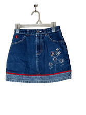 Vintage The PowerPuff Girls Jean Skirt Size S 6/6X