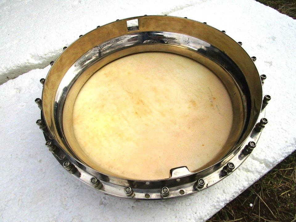 VINTAGE LUDWIG CAPITAL BANJO POT, 1930,  10 3/4" HEAD, ALL CHROME - Image 3 of 4