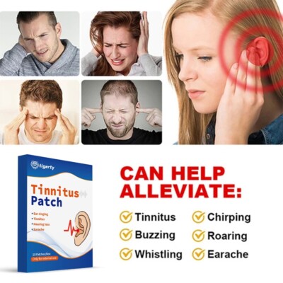  Tinnitus Comfort Patches 10pcs - Ear Stress Pressure Relief Soothing Paste Pad