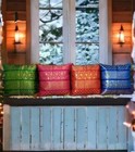 Indian Ethnic Decorations Silk Bohemian Cushion Cover Set of 4 Decorative Patchw — photo 5