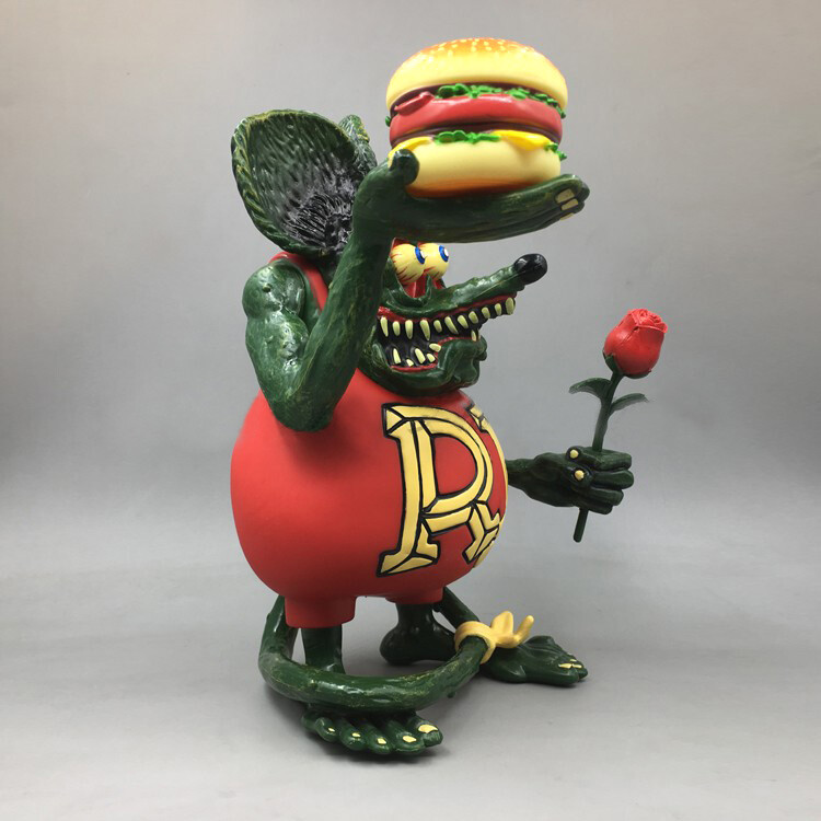Rat Fink Hamburger & Rose PVC Action Figure Toy Chird Gift | eBay