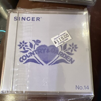 SINGER Country & Garden Embroidery Card # 14 For Quantum  XL1000 Sealed