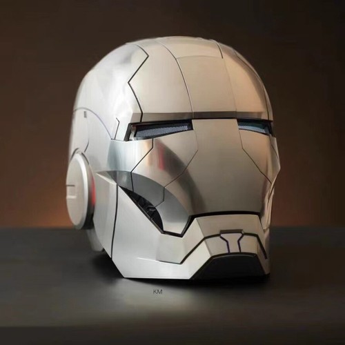 AUTOKING 1:1 Wearable JARVIS Voice Control Cosplay Iron Man MK5 Helmet Mask Gift - Picture 24 of 51