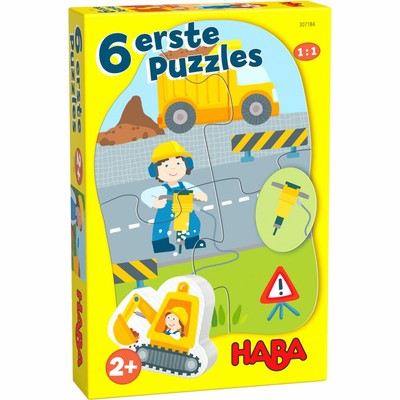 HABA 6 first puzzles - construction site, children's puzzle, children's puzzl...