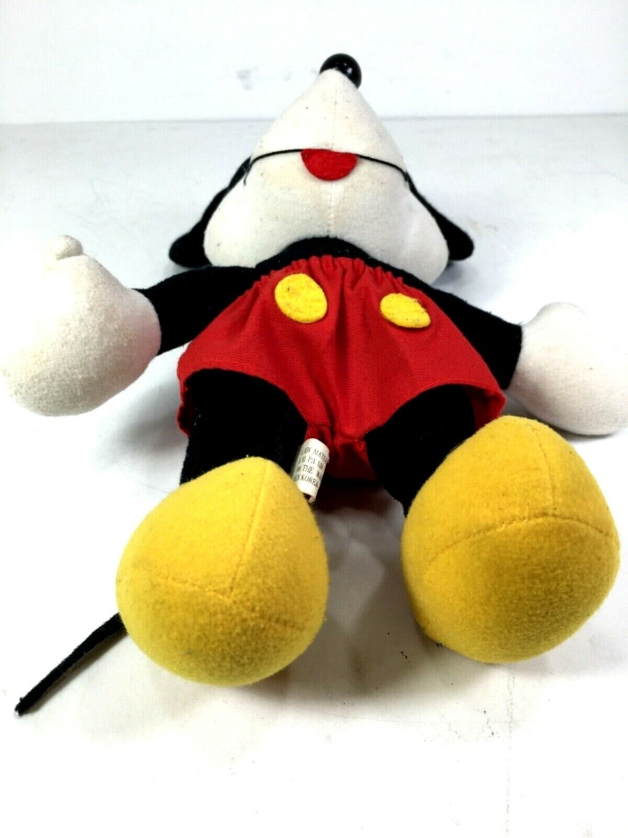 Vintage Mickey Mouse Doll Rare Hard Plastic Eyes/Nose Hard