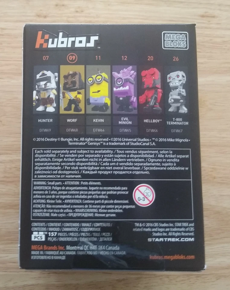 Mega Bloks Kubros Star Trek The Next Generation Worf 157 Pieces NEW - Image 4 of 4