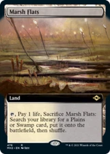 [1x] Marsh Flats - Extended Art Near Mint, English Modern Horizons 2 Extras MTG 