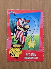 Nintendo Power Super Power Club Trading Card #86 NES Open Tournament Golf