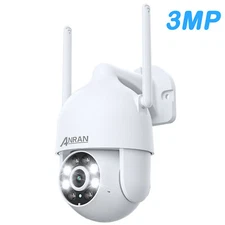 ANRAN Wireless Security Camera Outdoor WiFi PT Dome Home CCTV System 2 Way Audio