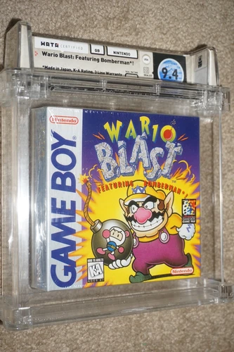 Wario Blast (Nintendo Game Boy) WATA 9.4 A++ NEW Factory Sealed
