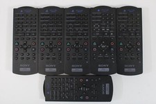 Wholesale lot of 6 Sony Playstation 2 DVD Remote Only SCPH-10150 PS2 Untested