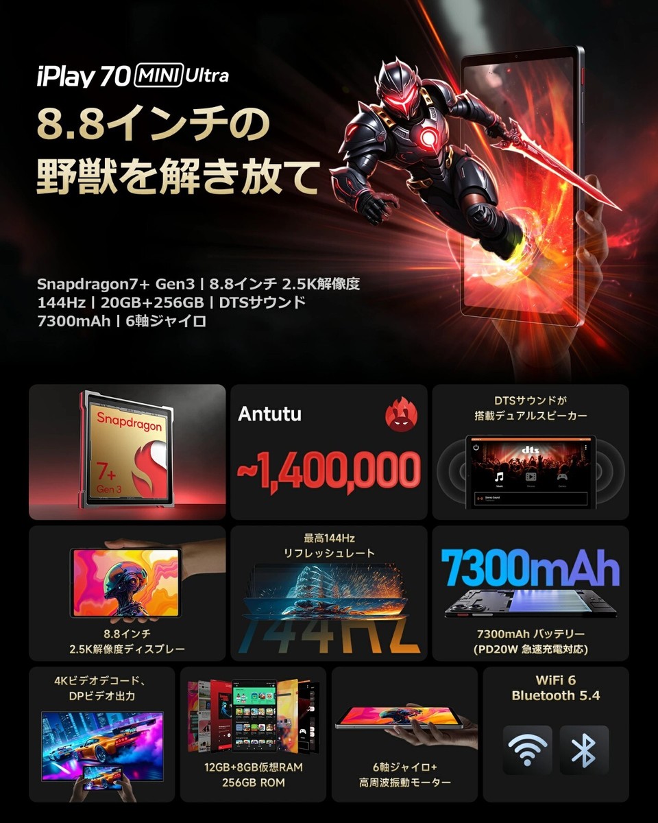 ほぼ未使用ALLODOCUBE iPlay70 mini Ultra Alldocube iPlay 70 Mini Ultra - Review Full Specifications