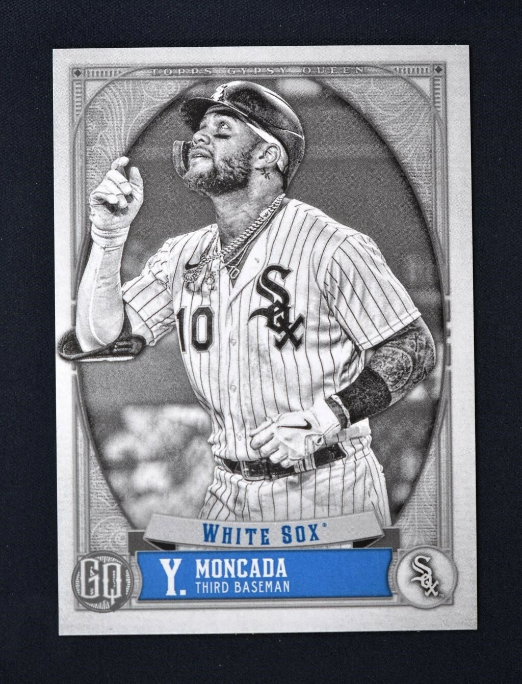 2021 Topps Gypsy Queen Black & White #289 Yoan Moncada 10/50 Chicago White Sox