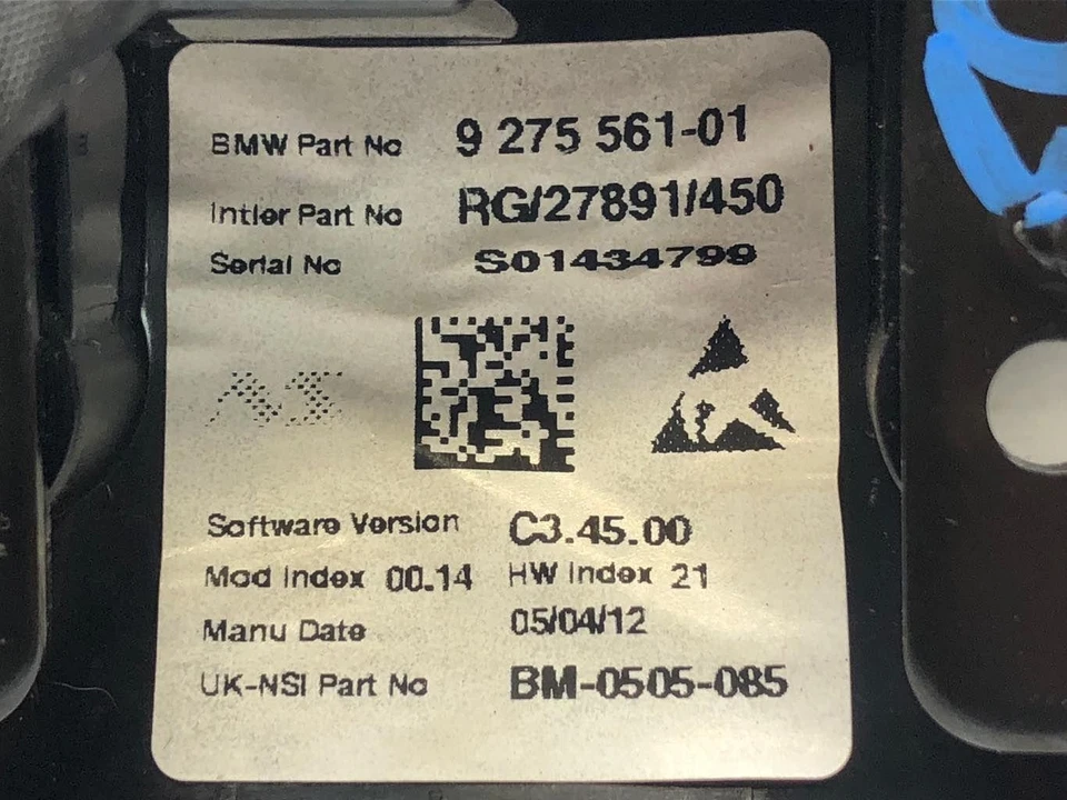 Mini Cooper Countryman 2012 *solo velocímetro* debe coincidir con la identificación del fabricante de equipos originales 927556101 Foto 3 de 4