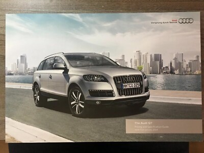 AUDI Q7 2014 RANGE PREISE UND SPEZIFIKATIONEN AUTO PROSPEKT. S LINE SPORT PLUS 