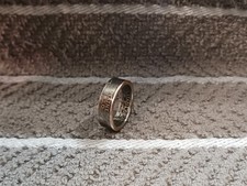 Maine Handcrafted Washington Quarters coin ring, size 6 -1/2  2003 2