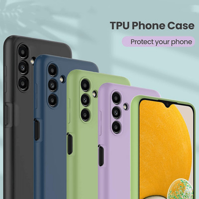 Für Galaxy A55 5G, A35, A34, A25, A15, A14, A05S Silikon Rückseite Hülle ultraslim Cover