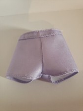 BARBIE DOLL PAIR OF LAVENDER DENIM SHORTS, FITS CURVY DOLLS