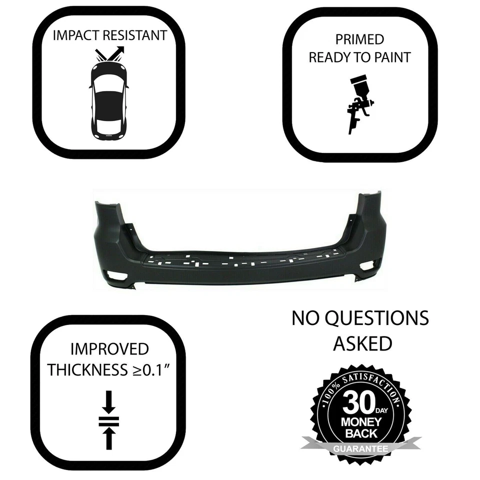 Rear Bumper Cover For 2011-2020 Jeep Grand Cherokee-NF - Image 3 of 4