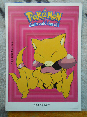 ABRA #63 - DUNKIN BOOMER 2000 - POKEMON - SEHR GUTER ZUSTAND