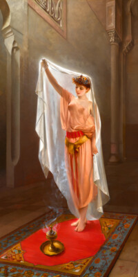 An Oriental Beauty Luis Ricardo Falero 1895 Painting Poster Art Print
