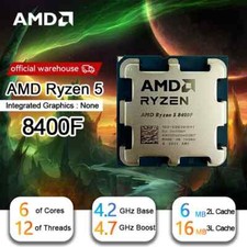 R5 8400F Ryzen 5 8400F 6 Cores 12 Threads 4.2GHz Desktop computer processor