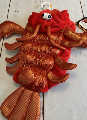 Maine Lobster Dog Costume by Thrills & Chills Size Medium Dog Halloween Costume