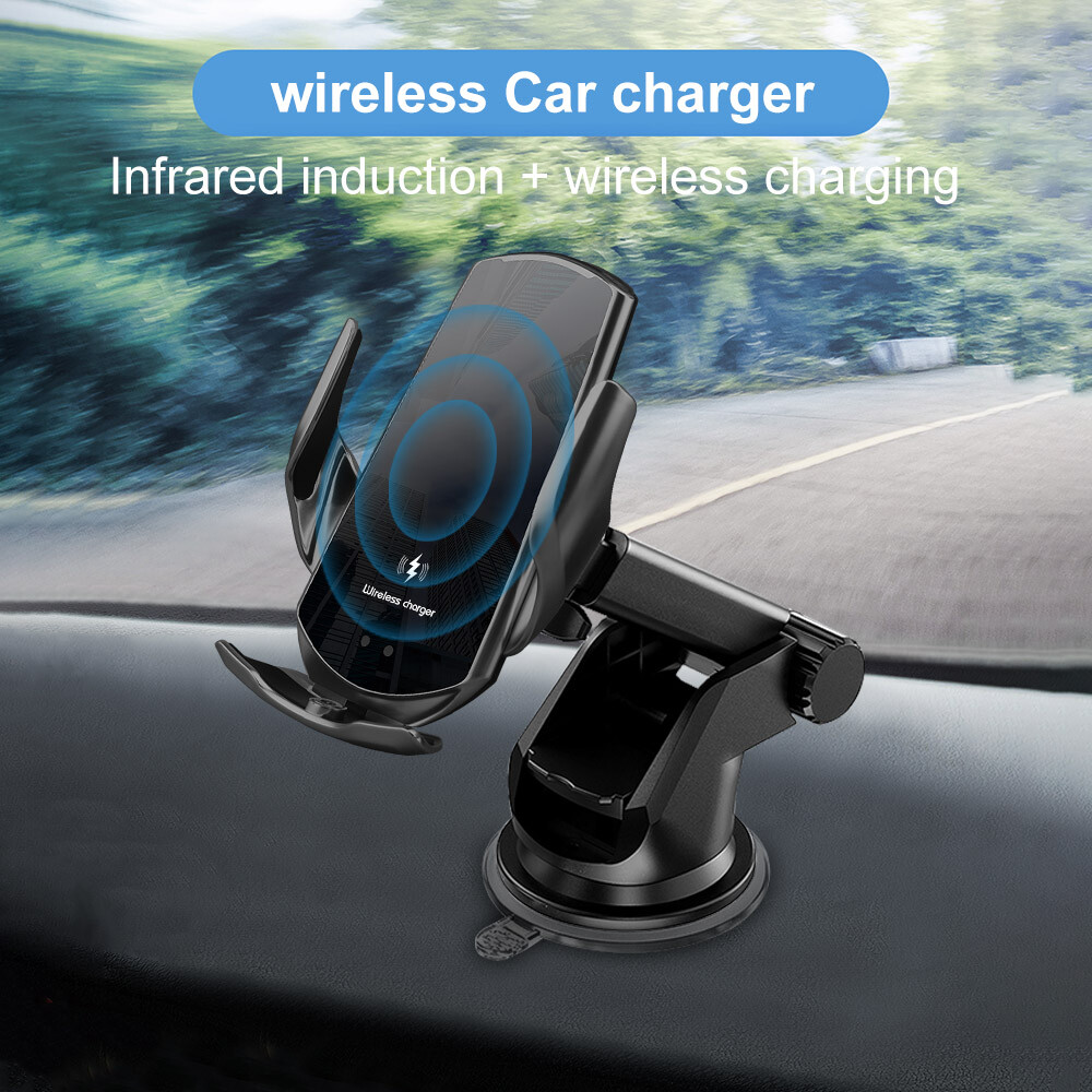 Car Wireless Charger Mount Automatic Clamping Phone Holder For iPhone 13 14  15