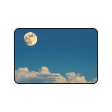 Moon Clouds Design Desk Mat