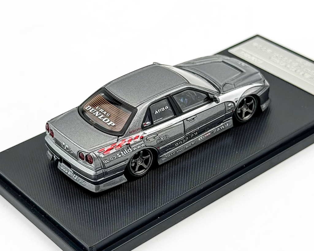 MORTAL MODEL D1 GRAND PRIX スカイラインGT-R Mortal 1:64 Gray JP D1 Skyline GTR ER34 Sport Model Diecast