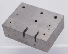 Old Custom 2" x 1.5" Steel Watchmaker's Bench Block Anvil Staking Bracelet Tool