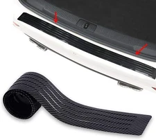 Car Rear Bumper Protector Guard - Anti-Scratch Rubber Cover Strip For Most Cars