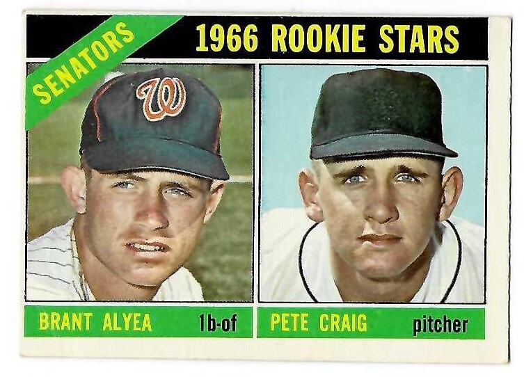 1966 O-PEE-CHEE #011 senators rookies brant alyea - pete craig