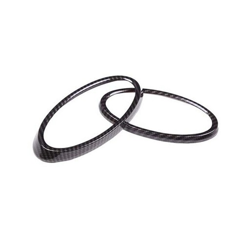 Carbon Fiber For 2022+ Subaru XV Front Rear Car Logo Emblem Badge Ring Cover ABS - Picture 6 of 7