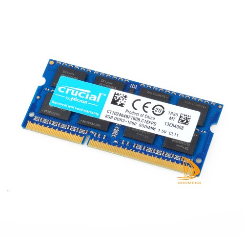 Crucial 16GB 8GB 2Rx8 PC3-12800S DDR3-1600Mhz SODIMM Laptop-Speicher RAM lot - Bild 6 von 8