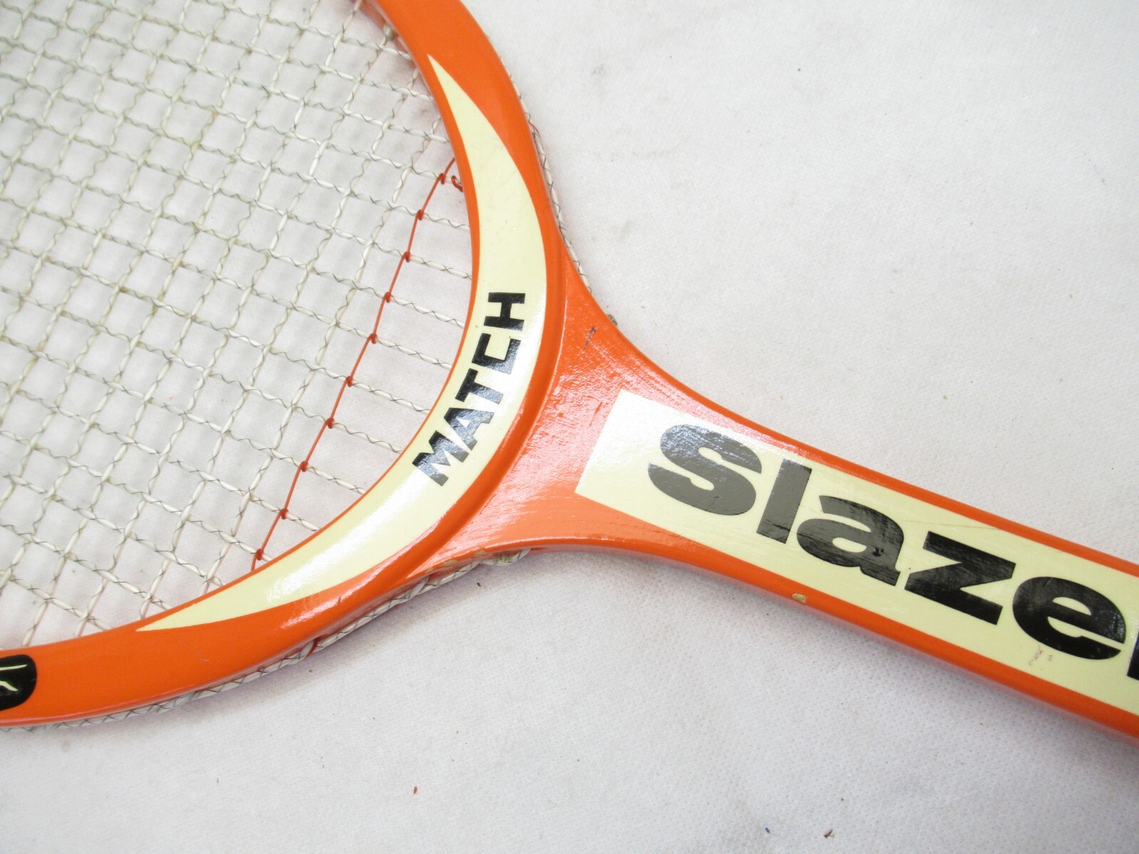 VINTAGE SLAZENGER "MATCH" WOODEN TENNIS RACQUET. ANTIQUE / DISPLAY eBay