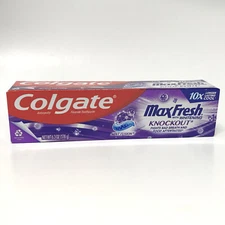 Colgate Max Fresh with Whitening Knockout Toothpaste, 6.3 oz Mint Fusion X10/26