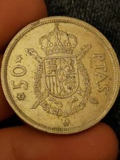 SPAIN COIN 50 PESETAS 1975 (78) PTAS COPPER - NICKEL KM# 809 Kayihan coins T26