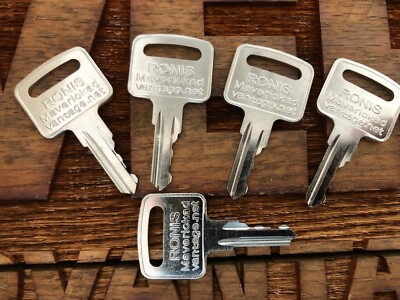 5 keys Ronis 445 21982 fits Manlifts,Snorkel,Genie GS1530,GS1930, Terex and more