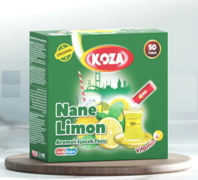 Koza Nane Limon Cayı Zitrone Minze Tee Atom Tee  3xPackung (3x50 stück)