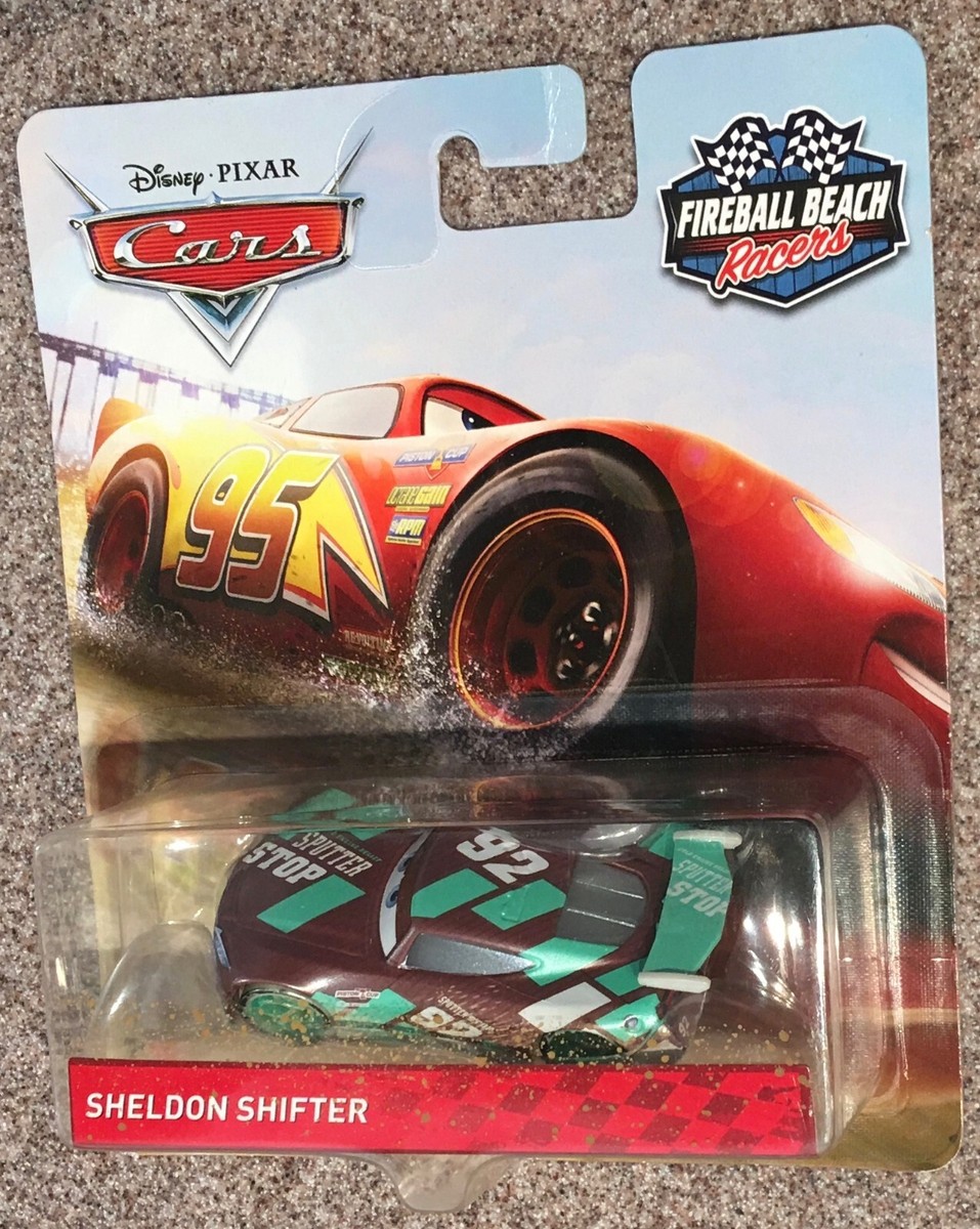 Disney Pixar Cars Sheldon Shifter - Next Gen Fireball Racer Mattel