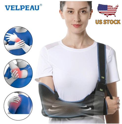 VELPEAU Arm Sling Shoulder Immobilizer Rotator Cuff Support Brace Relieves Pain