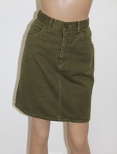 Guess Vintage Green Denim Mini Skirt Size 27