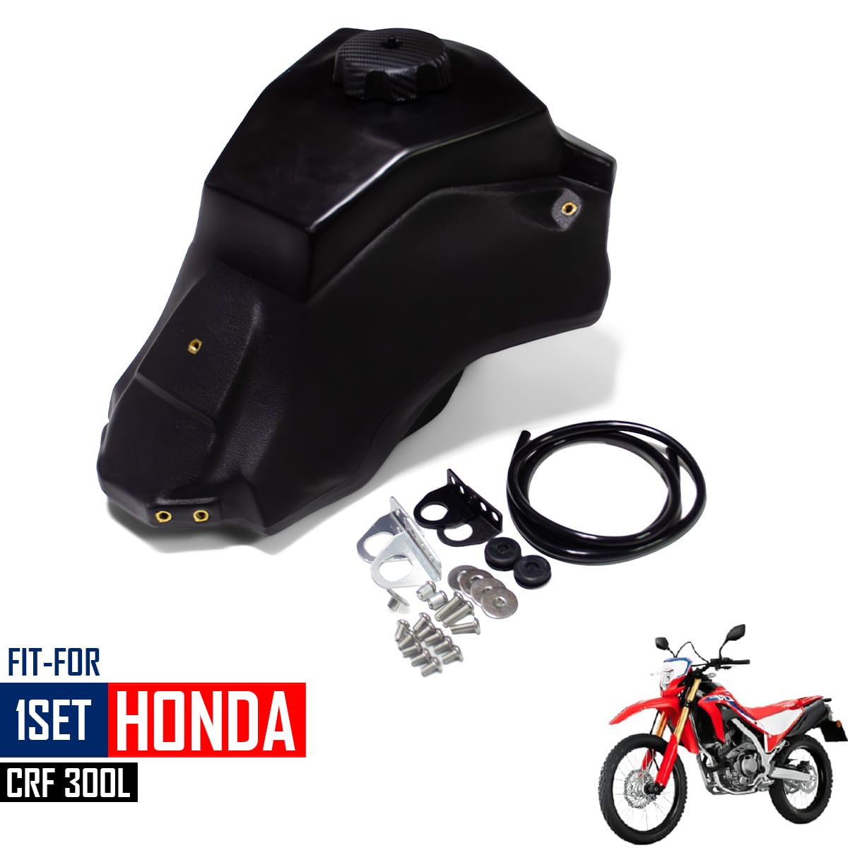 Oil Tank Custom 9.4 L Plastic Black IMS Style For Honda CRF300L