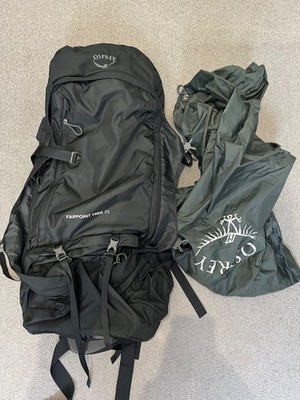 Osprey Farpoint Trek 75 Rucksack Backpack gepolsterte Träger Trekkingtasche Regenschutz